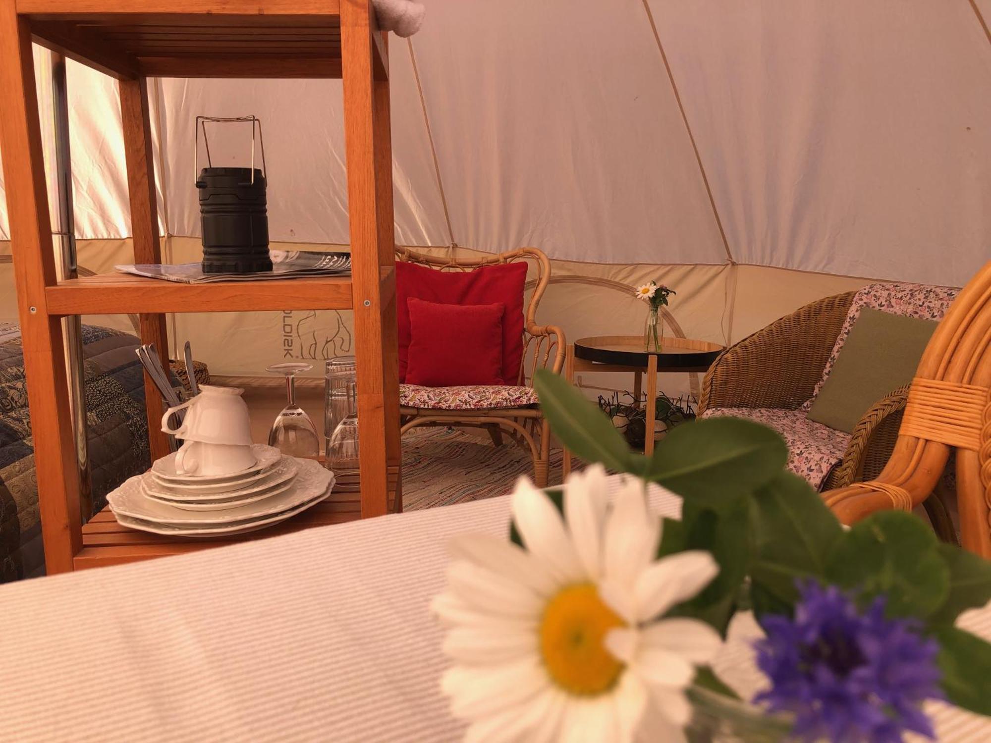 Helles Have Glamping Hotel Stege Eksteriør billede